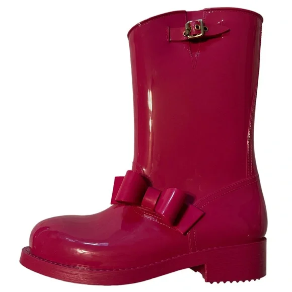 Red valentino rain boots new arrivals